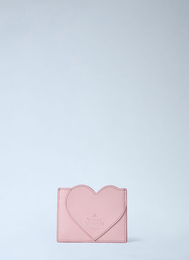 Vivienne Westwood Heart-Detail Leather Card Holder Pink vvw0263028