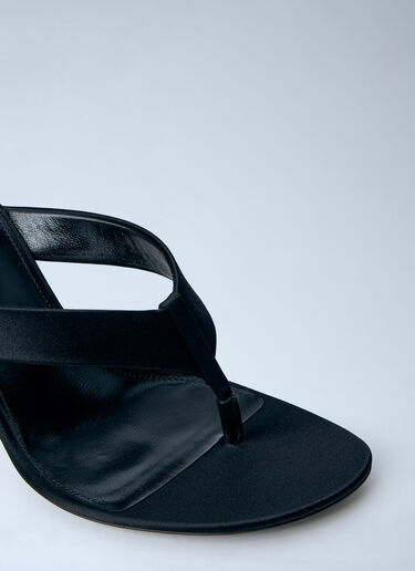 Saint Laurent Opyum Thong Sandals Black sla0263042