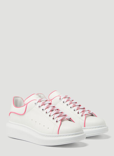 Alexander McQueen Oversized Contrast Piping Sneakers White amq0248021