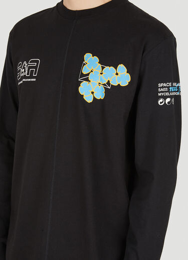 Space Available Upcycled Earth Long Sleeve T-Shirt Black spa0350017