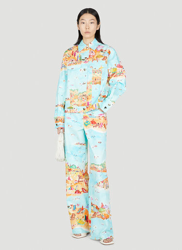 Marco Rambaldi Beach Printed Jacket Blue mra0252001