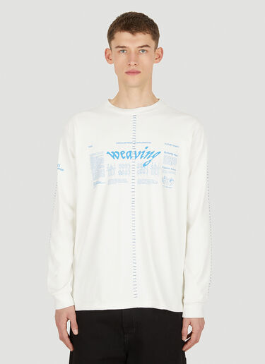 Space Available Artisan Weaving T-Shirt White spa0350016