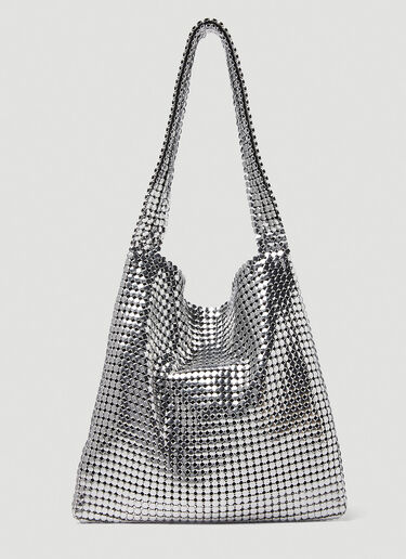 Rabanne Pixel Hobo Shoulder Bag Silver pac0250053