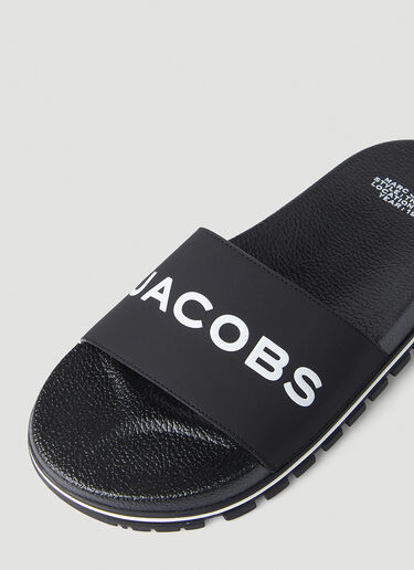 Marc Jacobs 로고 엠보싱 슬라이드 블랙 mcj0247069