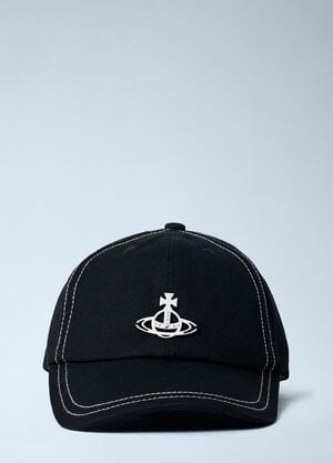 Vivienne Westwood Logo Motif Baseball Cap Black vvw0162009