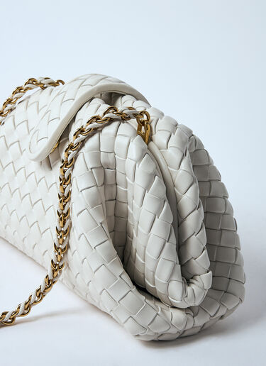 Bottega Veneta Small Lauren 1980 Shoulder Bag White bov0259044