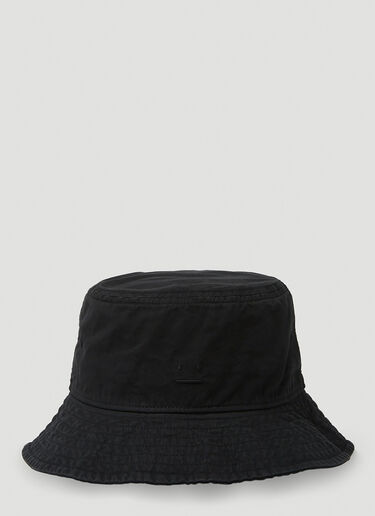 Acne Studios Face Patch Bucket Hat Black acn0149008