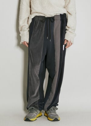 Maison Mihara Yasuhiro Vertical Switching Pants Black mmy0154003