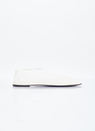 The Row Sock Mesh Flats White row0253056
