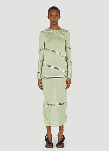 Puzzle Long Sleeve Dress Isa Boulder Puzzle Long Sleeve Dress Green isa0249005
