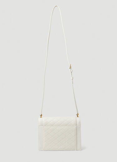 Saint Laurent Gaby Quilted Shoulder Bag White sla0247160