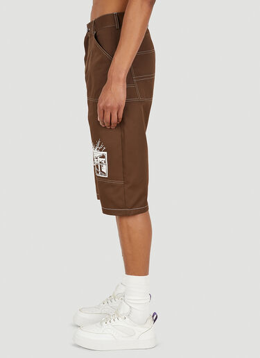 Work Printed Shorts Rassvet Work Printed Shorts Brown rsv0148046