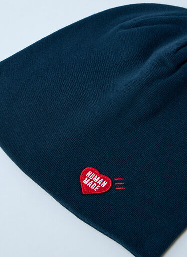 HUMAN MADE 로고 모티프 비니 햇 네이비 hmd0161009