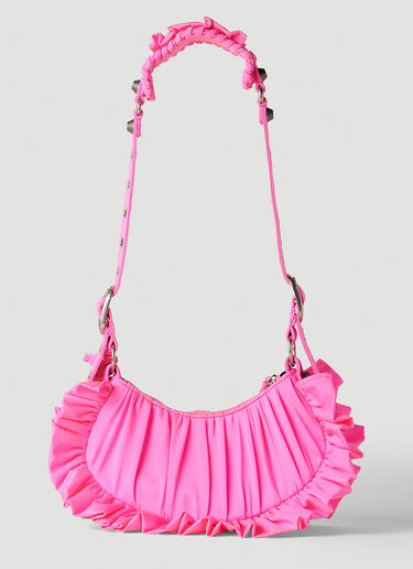 Balenciaga Le Cagole Ruffled XS Shoulder Bag Pink bal0251100