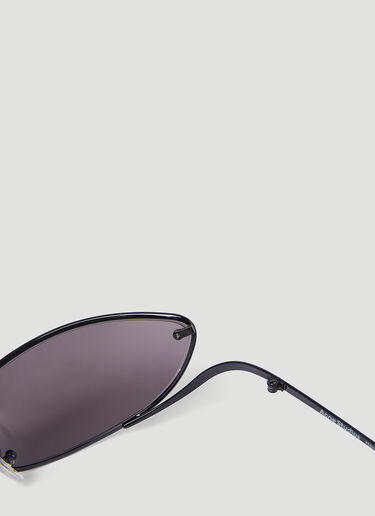 Acne Studios 타원형 프레임 선글라스 블랙 cns0354002