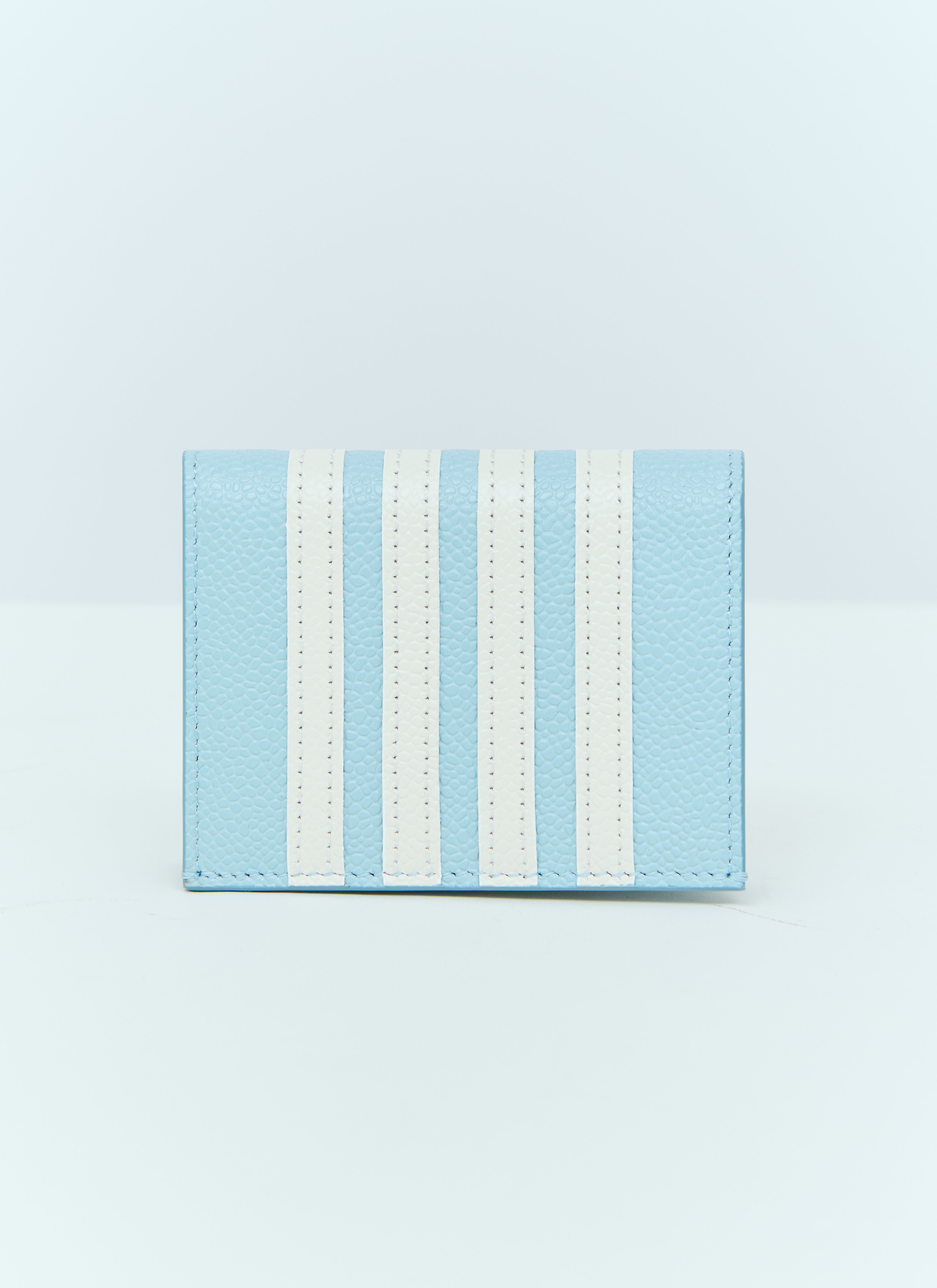 Thom Browne Four-Bar Bi-Fold Cardholder Blue thb0155014