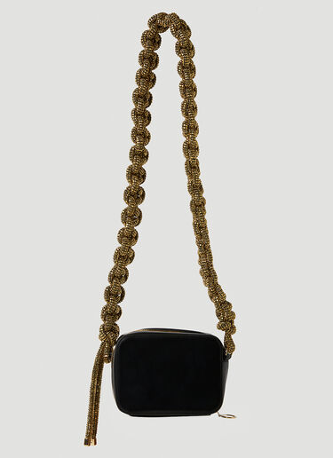 KARA Crystal Cobra Camera Bag Black kar0248008