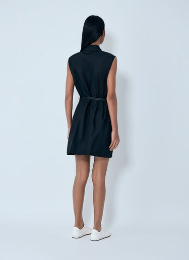 Prada Re-Nylon Belted Mini Dress Black pra0264001
