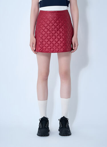 Quilted Skirt Moncler Quilted Skirt Red mon0261043