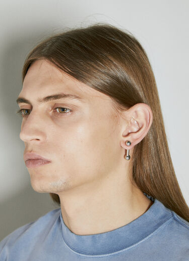 Balenciaga Sharp Bar Earring Silver bal0154044