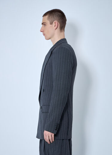 Dries Van Noten Crinkle Blazer Navy dvn0160028