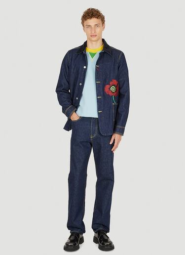 Kenzo Straight Leg Jeans Blue knz0150016