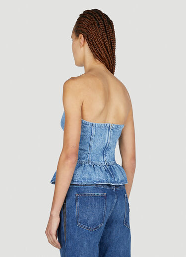 Isabel Marant Étoile Solizinia Denim Bustier Top Blue ibe0251006