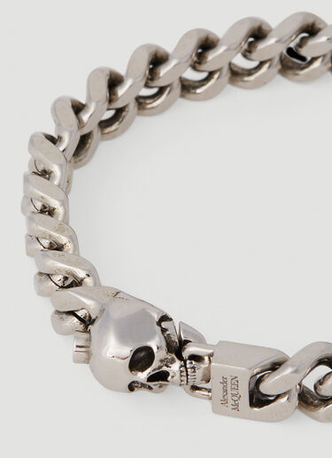 Alexander McQueen 骷髅链条手链 银色 amq0152035