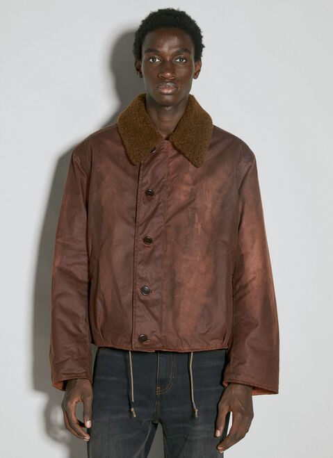 Rick Owens Grizzly Waxed Jacket Black ric0154005