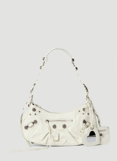 Balenciaga Le Cagole Small Shoulder Bag White bal0253041