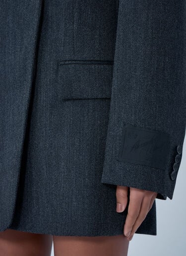 Alexander Wang Tailored Wool Blazer Dress Black awg0263010