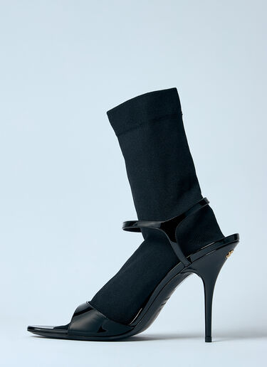 Balenciaga Avenue Sock 110mm Heel Sandals Black bal0259016