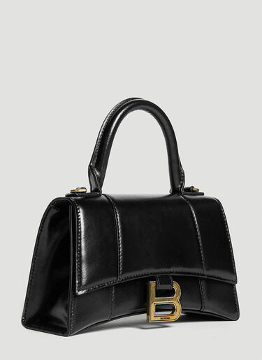 Balenciaga Hourglass Top Handle Extra Small Bag Black bal0244023