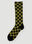 The Elder Statesman Marl Checker Socks Dark Green tes0150008