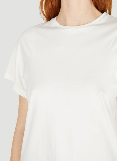 TOTEME Curved Seam T-Shirt White tot0251005