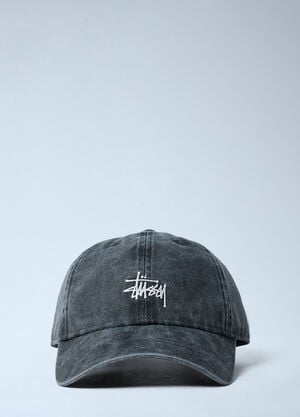 Stüssy Logo Motif Baseball Cap Charcoal sts0162017