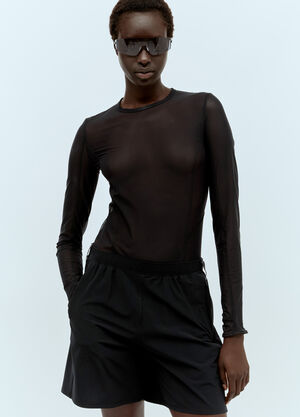 RUNNING ORDER Eden Mesh Bodysuit Black run0359008