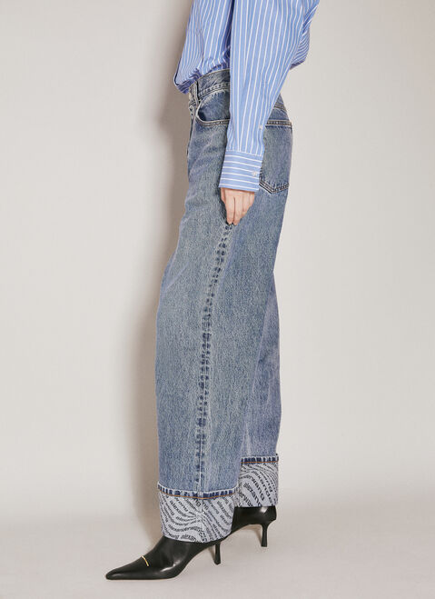 Carhartt WIP Wave Cuff Wide Jeans Blue wip0254003
