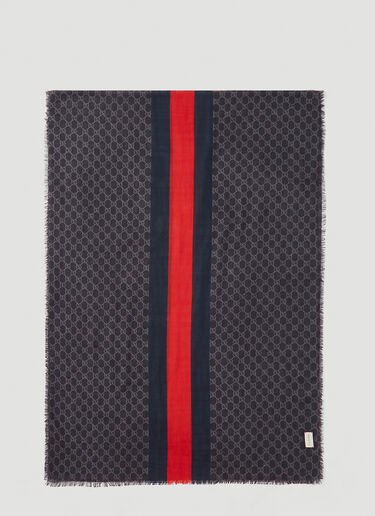 Gucci GG Wool Scarf Black guc0141127