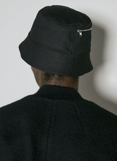 Rick Owens DRKSHDW Denim Bucket Hat Black drk0154020