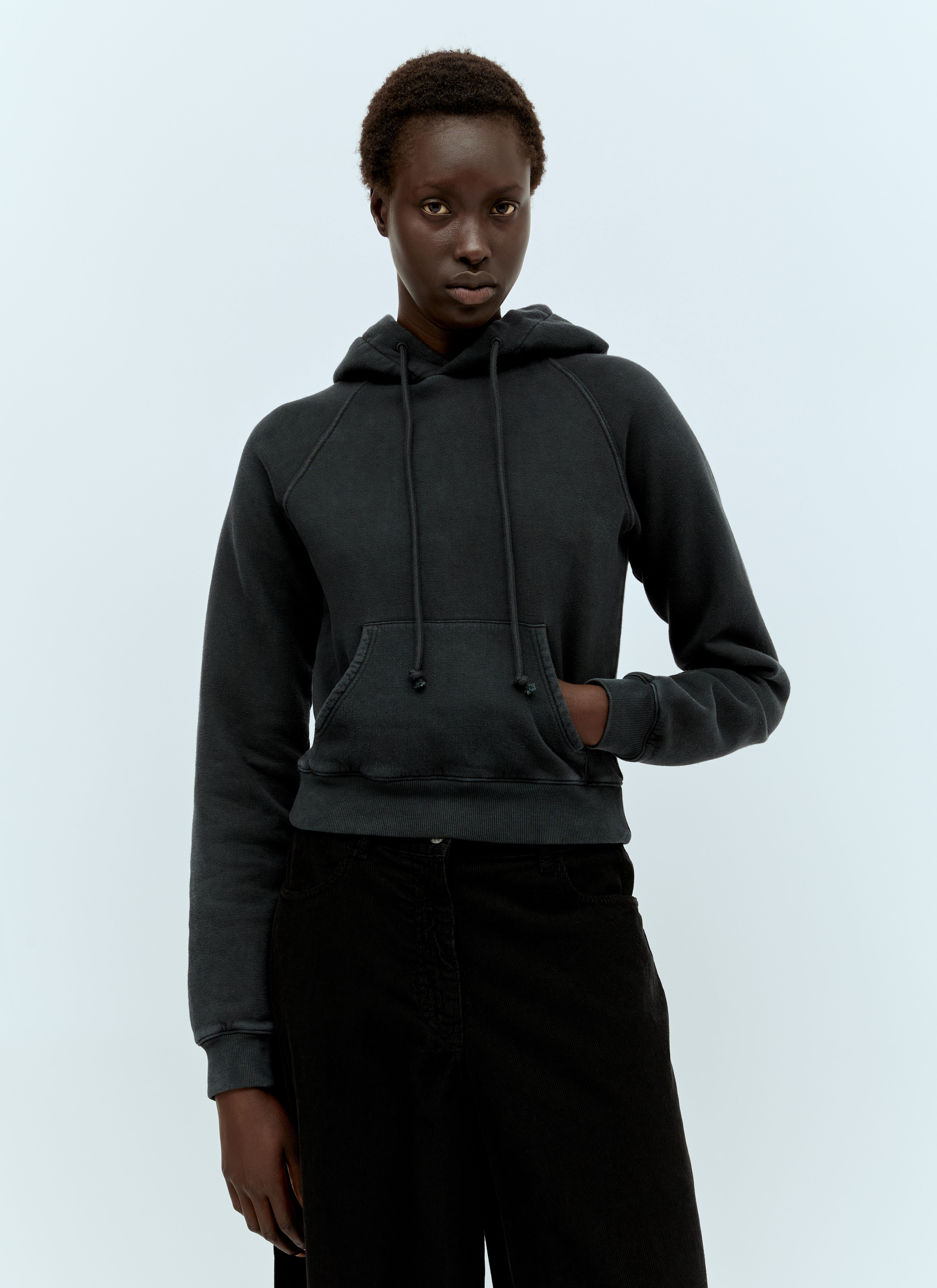The Row Women s Timmi Cropped Sweatshirt in Grey LN CC