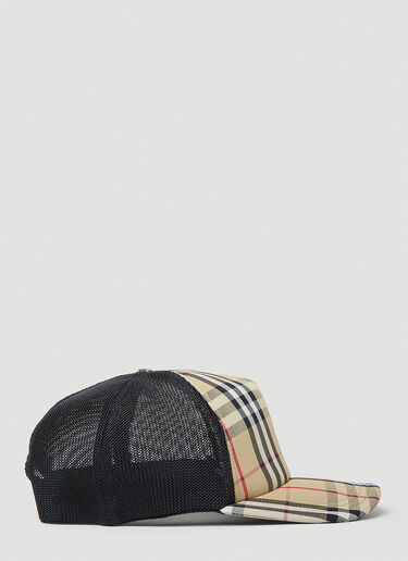 Burberry Check Trucker Cap Beige bur0153047