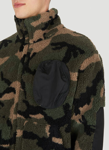 Valentino Camouflage Fleece Jacket Green val0149007