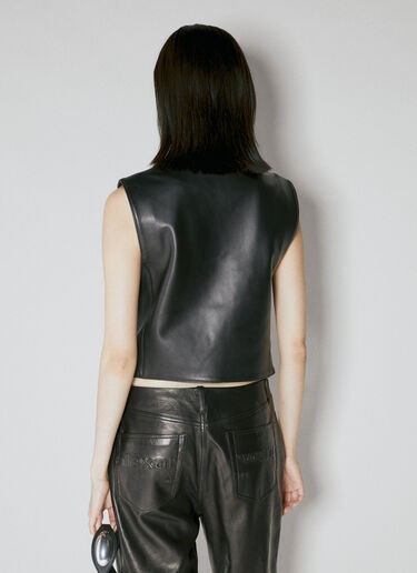 Alexander Wang Shrunken Button Up Vest Black awg0253025