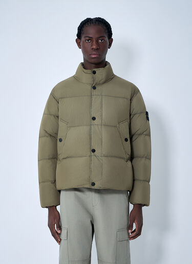 Logo Patch Bomber Jacket Stone Island Logo Patch Bomber Jacket Green sto0164070