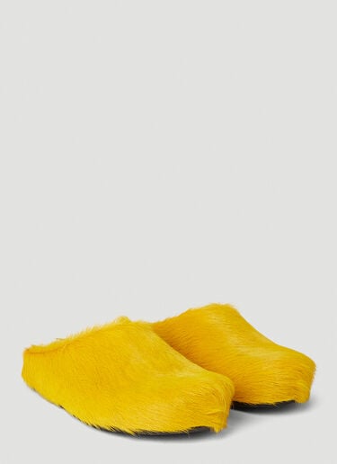 Marni Fussbett Sabot Mules Yellow mni0152010