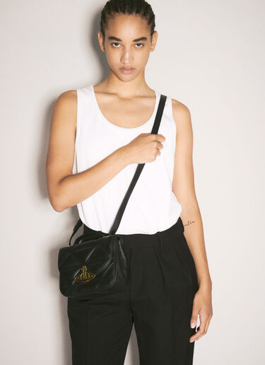 Vivienne Westwood Linda 斜挎包 黑色 vvw0257001