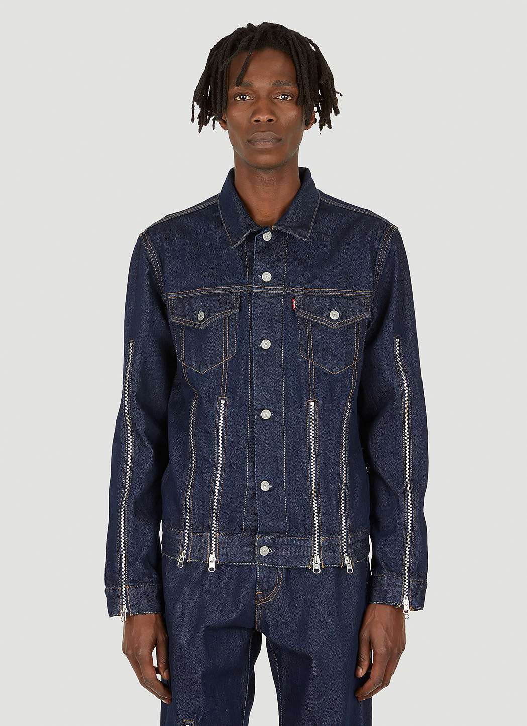 Levi s x No Sesso x Levi s Zipper Trucker Denim Jacket in Blue