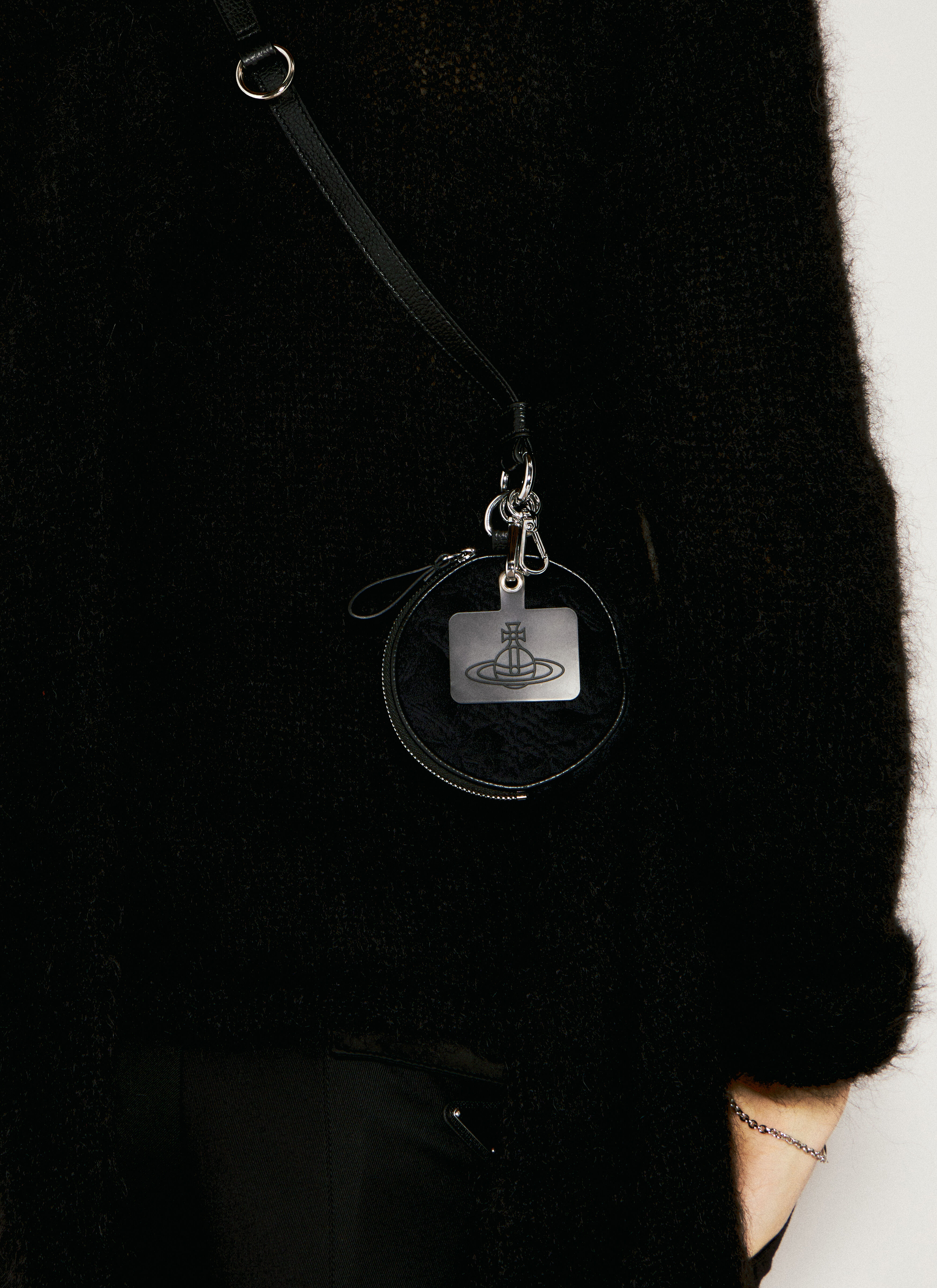 Vivienne Westwood Men's' Logo Plaque Lanyard in Black | LN-CC®