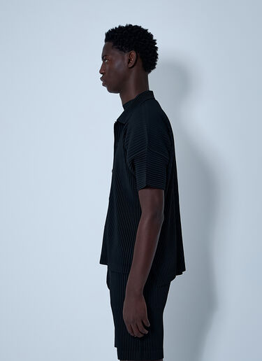 Homme Plissé Issey Miyake Pleated Shirt Black hmp0161001